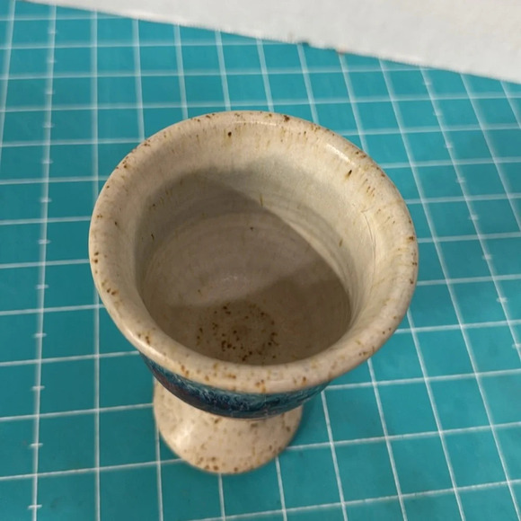 Mid 20th Century Stoneware Wine Goblet Studio Art Pottery - Picture 3 of 10